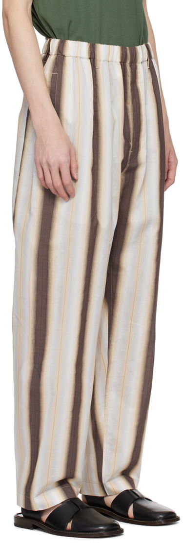 Hlače LEMAIRE Lemaire Relaxed Striped Trousers Rjava | PA1047 LF1259, 1
