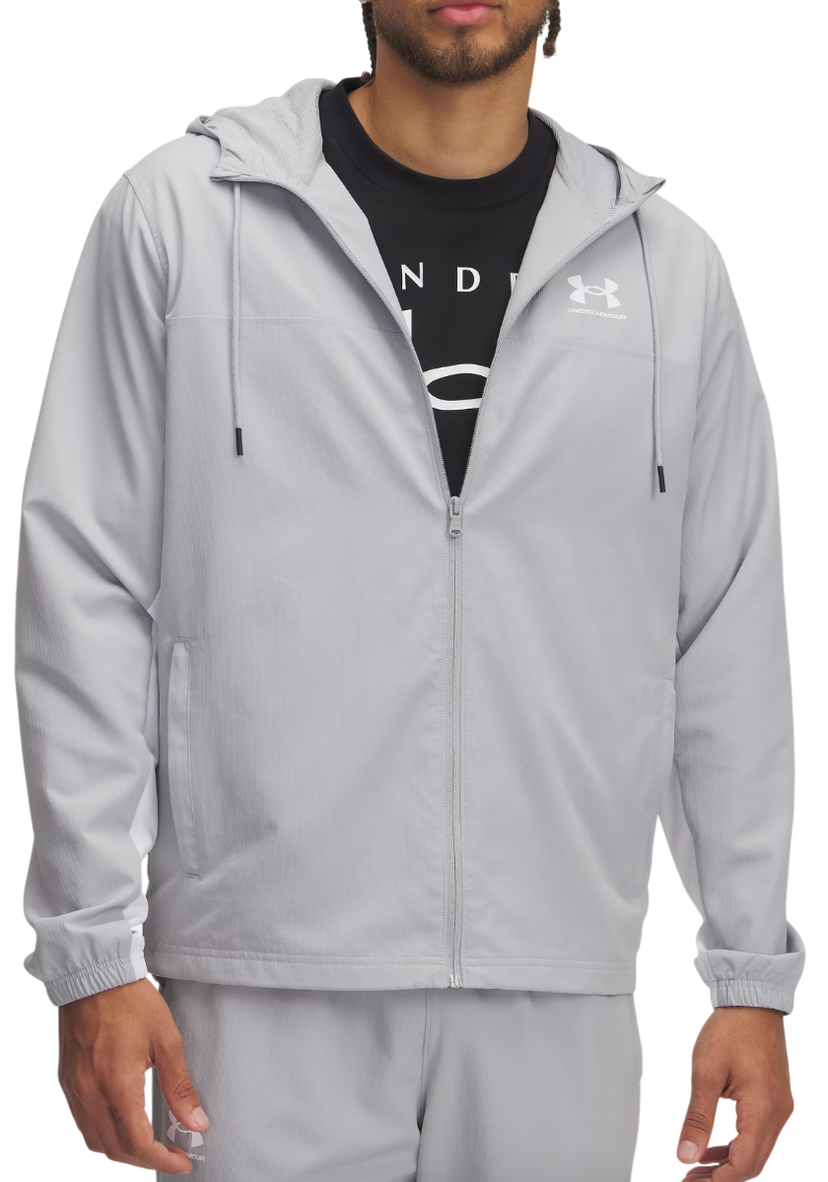 Vetrovka Under Armour UA Rival Woven Windbreaker Jacket Siva | 1390149-011