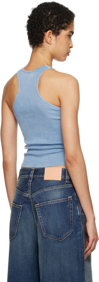Majica brez rokavov Alexander Wang Alexander Wang Classic Racer Tank Top Modra | WL001W, 2