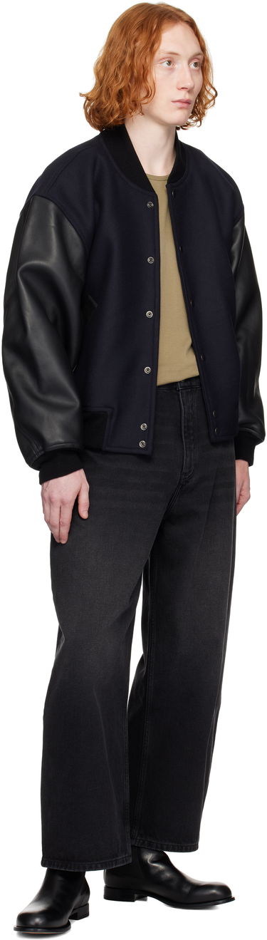 Kavbojke Studio Nicholson Studio Nicholson Paolo Wide Leg Jeans Črna | PAOLO SNM - 1023, 3