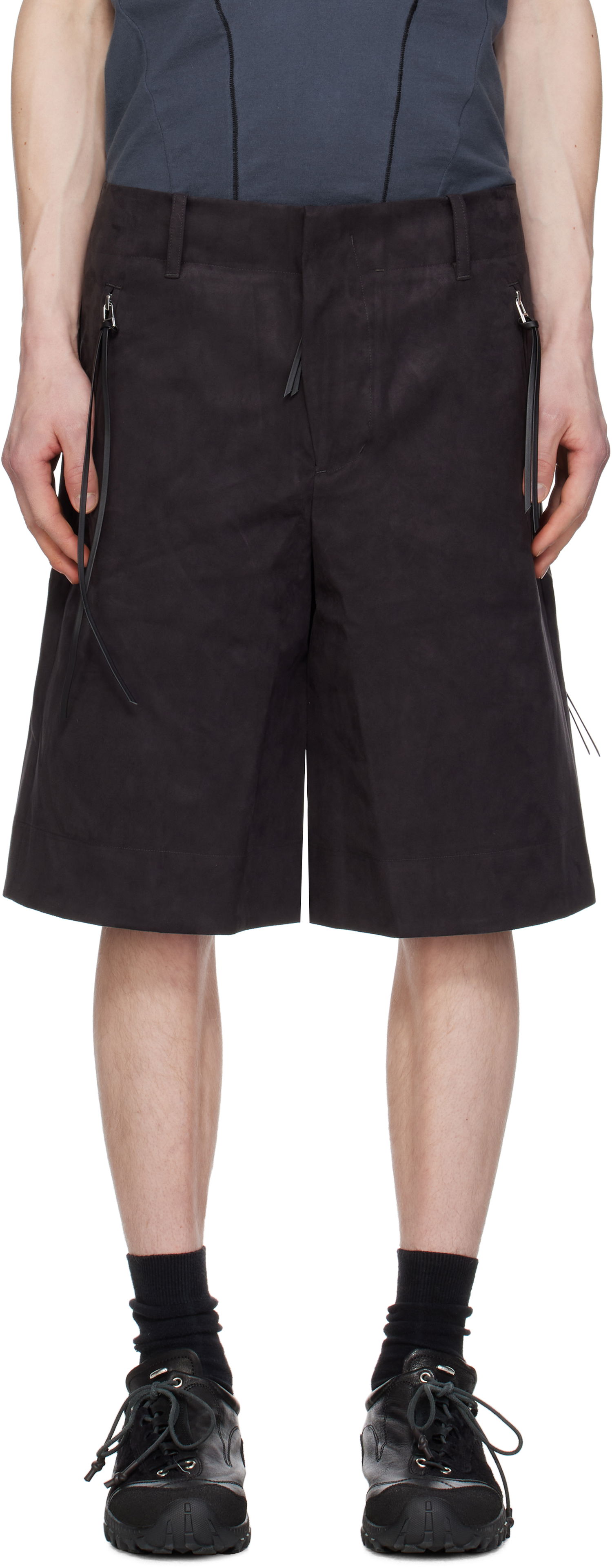 Kratke hlače Post Archive Faction (PAF) PAF 8.0 Center Technical Faux-Suede Shorts Črna | 8.0 BTPC-B, 0