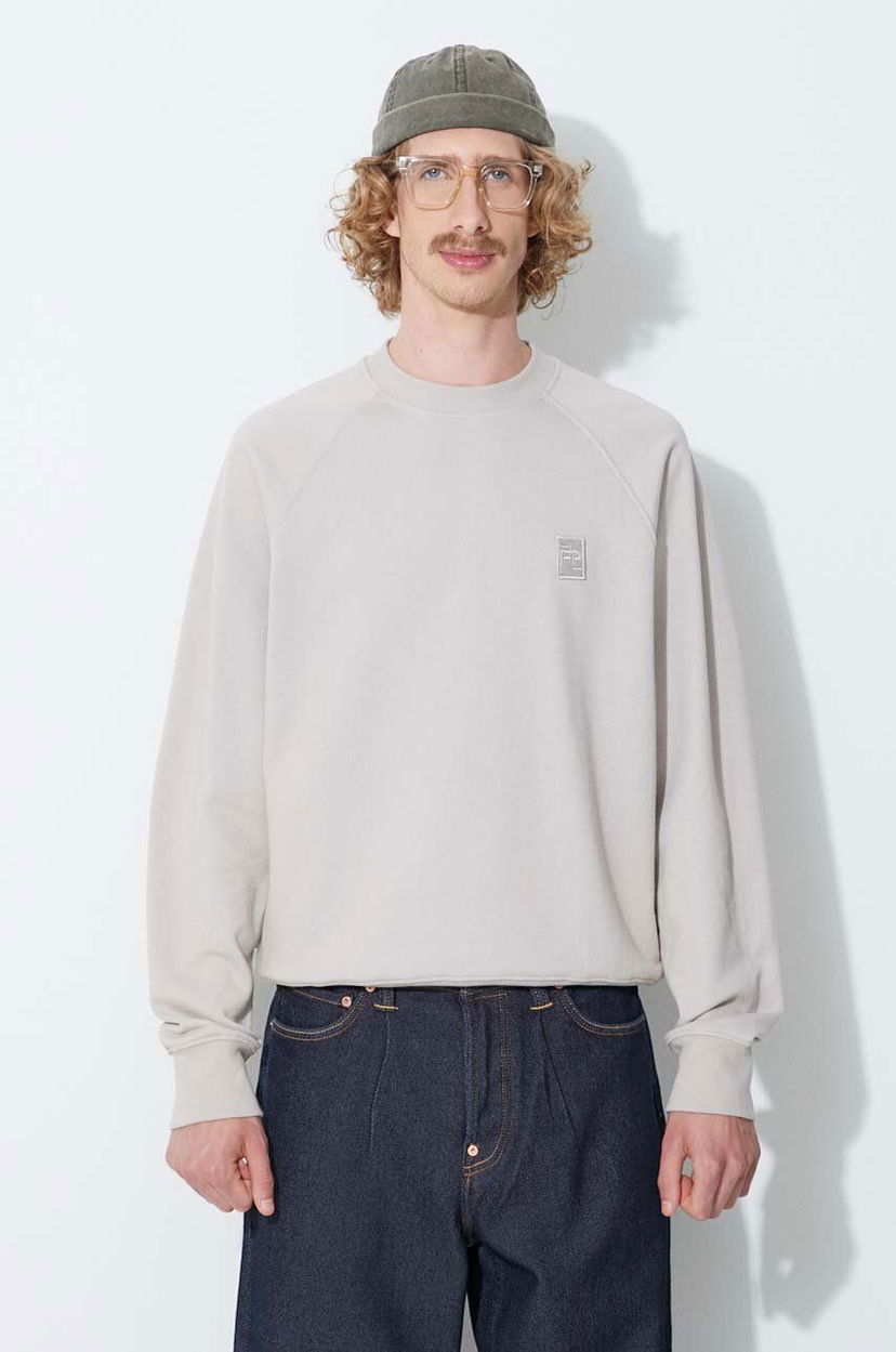 Pulover Filling Pieces Lux Crewneck Sweatshirt Siva | 80513731932