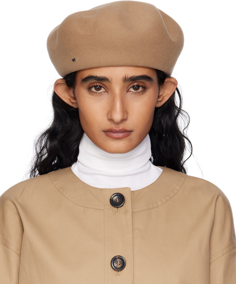 Baretka Max Mara Pitti Felt Beret Bež | 2525576014600