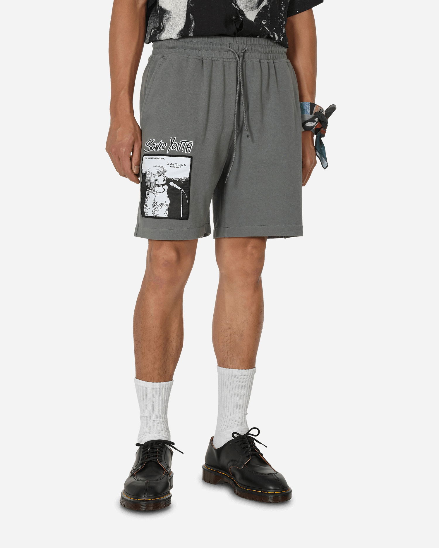 Kratke hlače Pleasures Sonic x Singer Shorts Siva | P23SY011 CHARCOAL, 1