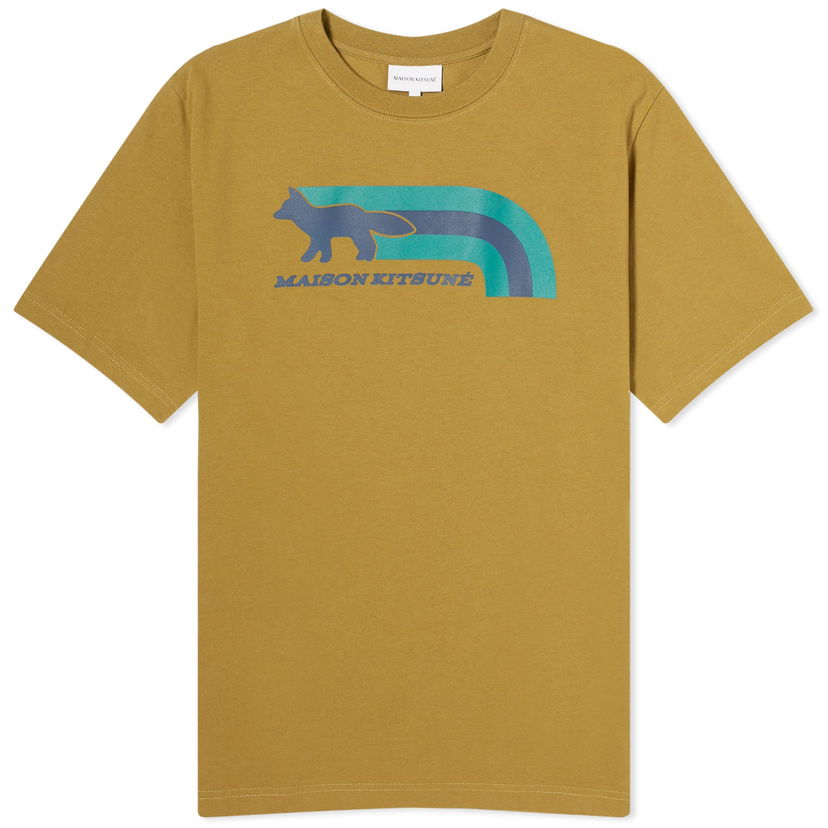 Majica MAISON KITSUNÉ Maison Kitsuné Flash Fox Comfort T-Shirt Zelena | MM00113KJ0118-P358