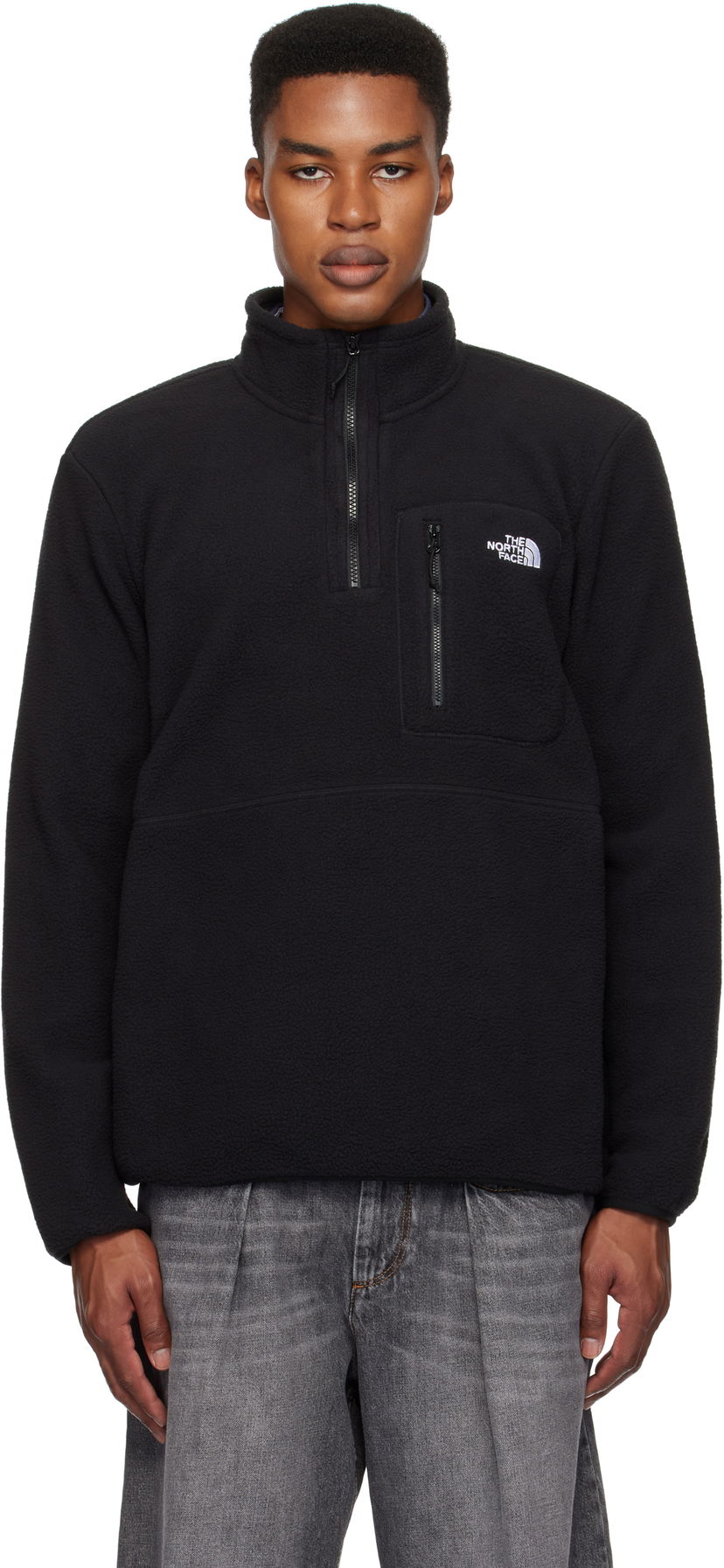 Pulover The North Face Quarter-Zip Fleece Jacket Črna | NF0A883S