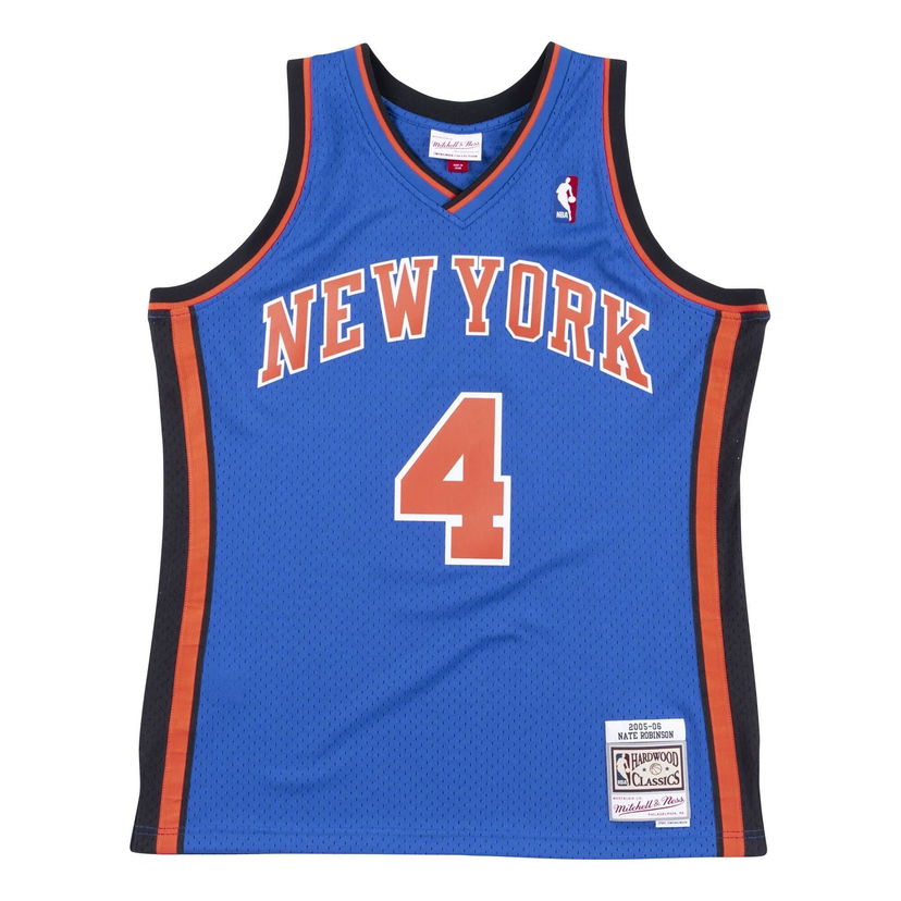 Dres Mitchell & Ness NBA New York Knicks 'Nate Robinson 4' Swingman Jersey Modra | SMJYGS18444-NYKROYA05NRB