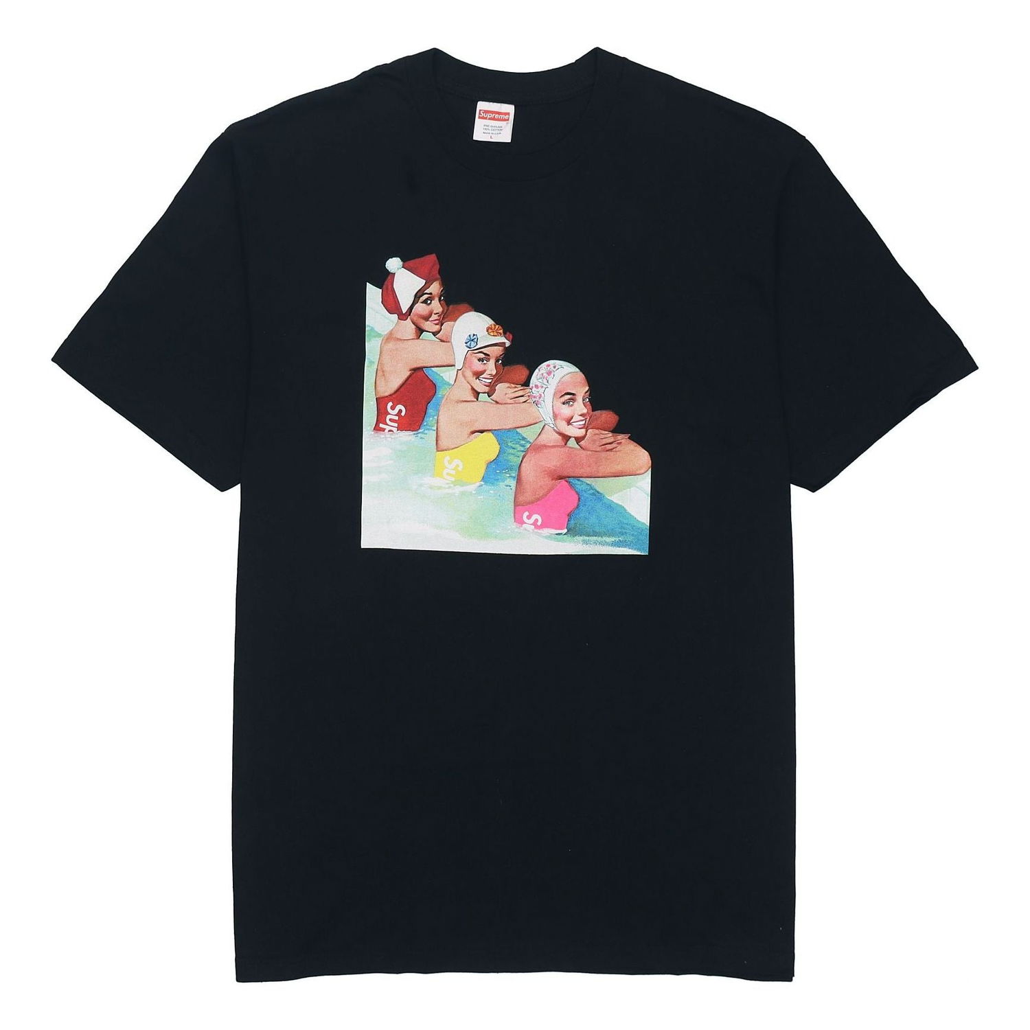 Majica Supreme Swimmers Graphic Print Tee Črna | SUP-SS18-496, 0