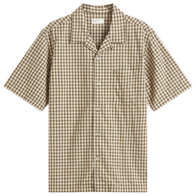 Srajce Universal Works Universal Works Dobby Check Road Shirt, Size Large Zelena | P32084-OLV