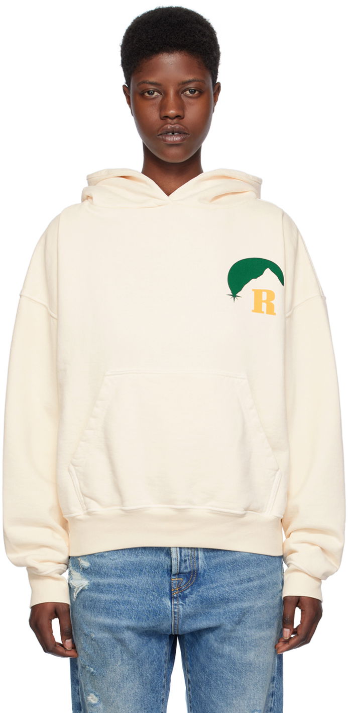Pulover Rhude Moonlight Hoodie "Off-White" Bež | RHPS24HO01012611