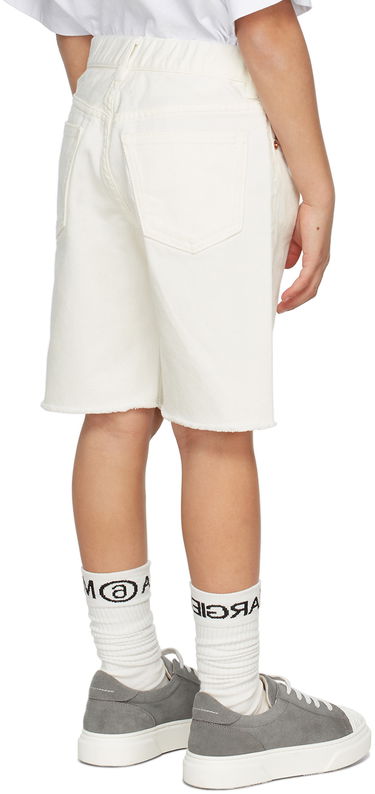 Kratke hlače Maison Margiela MM6 Maison Margiela Kids Logo Denim Shorts Siva | M60099-MM046, 3