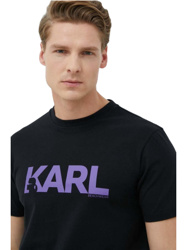 Majica KARL LAGERFELD T-shirt Črna | 230M2211
