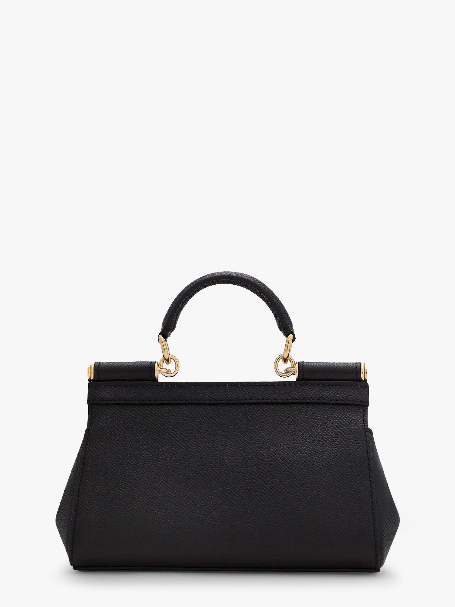 Torbica Dolce & Gabbana Dolce & Gabbana Sicily Small Dauphine Leather Top Handle Bag Črna | BB7116B100180999, 1