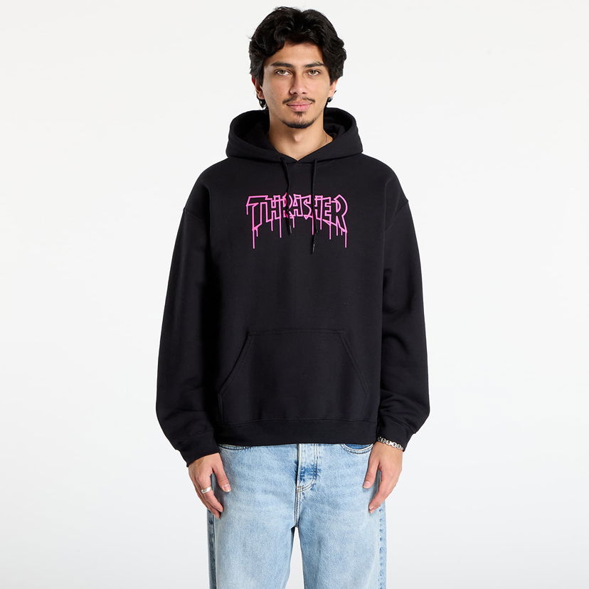 Pulover Thrasher One-liner Hoodie Črna | 145780