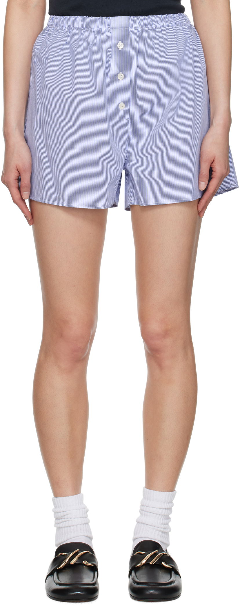 Boksarice Sporty & Rich Sporty & Rich 'SRC' Mini Boxer Shorts Modra | SH035606302ST02