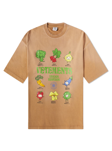 Majica VETEMENTS Vegan Logo T-Shirt Bež | UE54TR250E