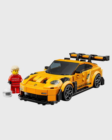 Collectibles LEGO Porsche 911 GT3 RS with Track Experience Minifigure Rumena | 6526989, 0
