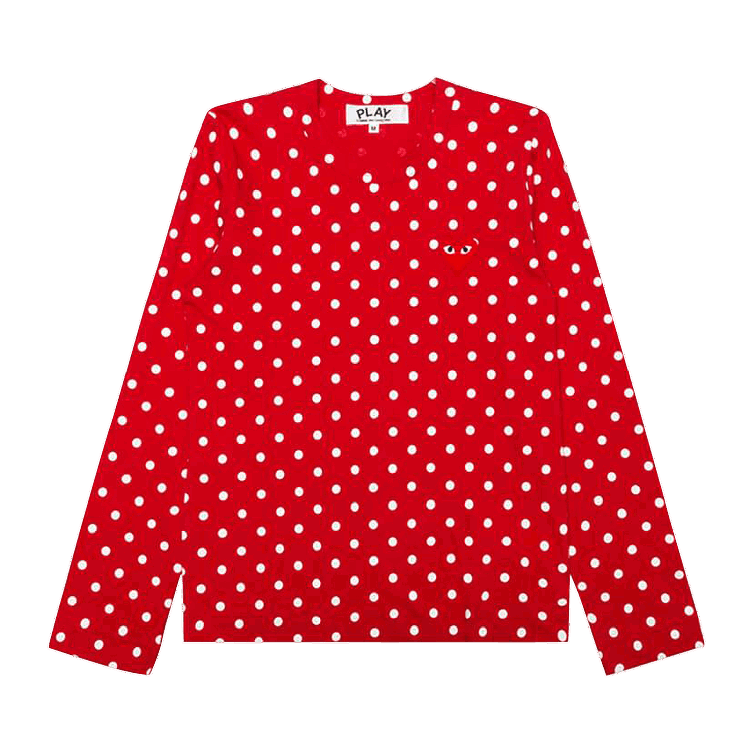 Majica Comme des Garçons PLAY Polka Dot T-Shirt Rdeča | az t165 051 3, 0