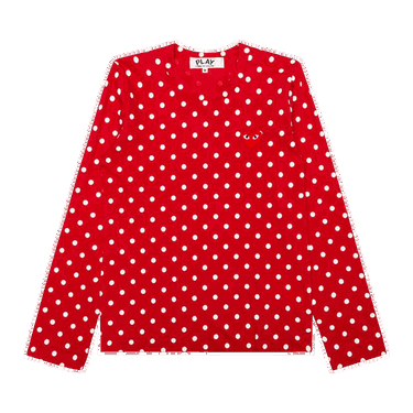 Majica Comme des Garçons PLAY Polka Dot T-Shirt Rdeča | az t165 051 3, 0