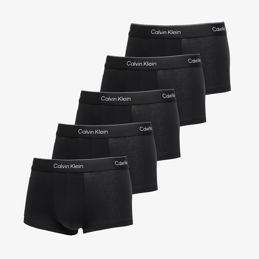 Boksarice CALVIN KLEIN Calvin Klein Icon Cotton Stretch Low Rise Trunk (5-Pack) Črna | LV00NB4390 TM6