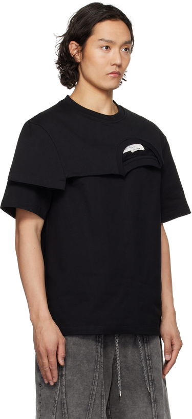 Majica Feng Chen Wang Feng Chen Wang Double Collar T-Shirt Črna | FF12TSH715B, 4