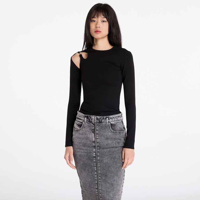 Majica HELIOT EMIL Etheria Long Sleeve Top with Cutouts Črna | AW24_W_13_071_BLK01