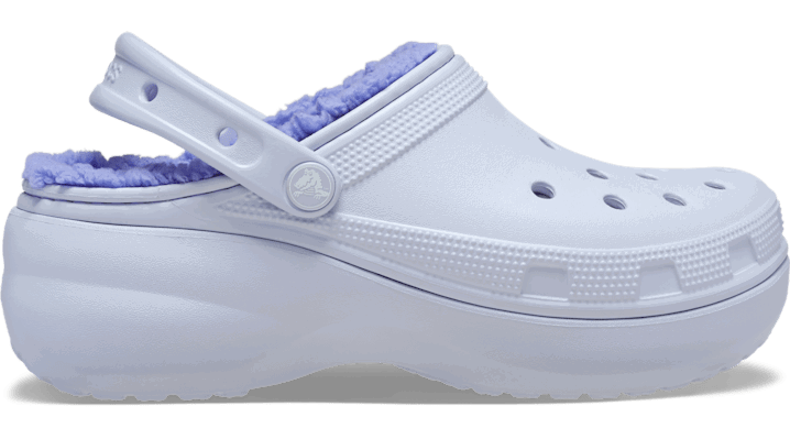 Superge in čevlji Crocs Classic Platform Lined W Clogs Dreamscape Modra | 207938-5AF
