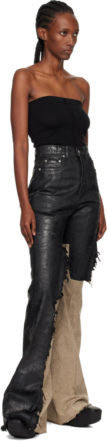 Majica brez rokavov Rick Owens Rick Owens Concordians Runway Ribbed Tube Top Črna | RO02E4674 WS, 4