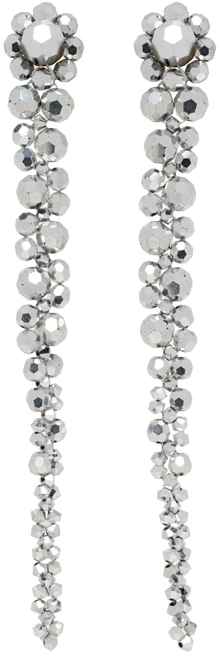 Uhani Simone Rocha Simone Rocha Crystal Drip Earrings Kovinski | ERG12 0903