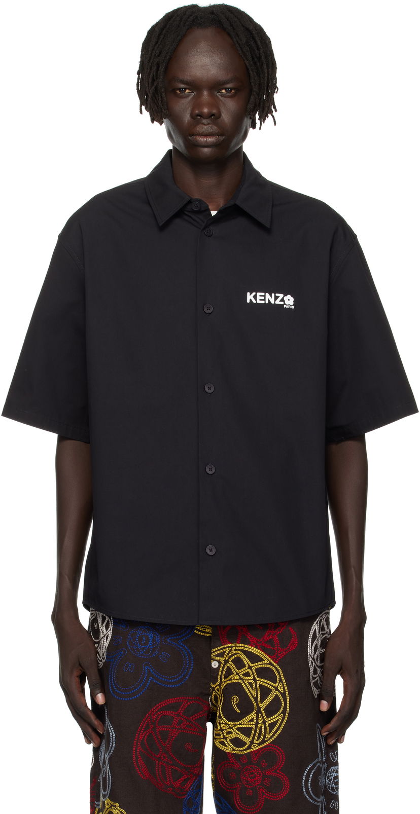 Srajce KENZO Kenzo Paris 'Boke Flower 2.0' Button-Up Shirt Črna | FF55CH1299LP