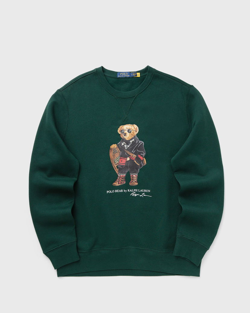 Pulover Polo by Ralph Lauren Polo Bear Graphic Crew Neck Sweatshirt Zelena | 710981794001