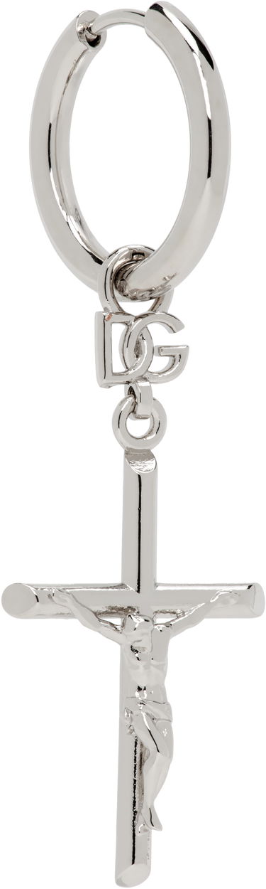 Uhani Dolce & Gabbana Dolce&Gabbana DNA Cross Single Earring Rumena | WEQ1D1W1111, 4