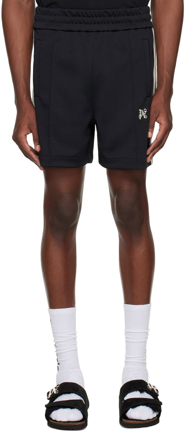 Kratke hlače Palm Angels Monogram Shorts Črna | PMCL004R24FAB0011004