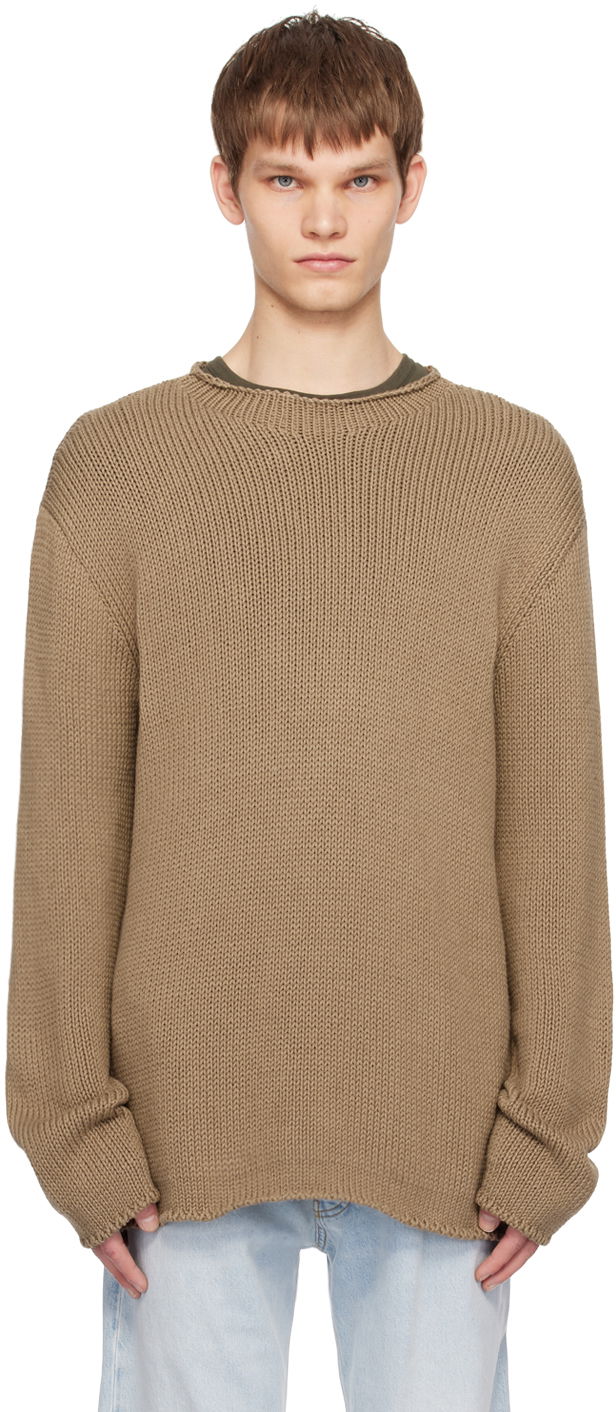 Pleteni pulover The Row Anteo Knitted Crewneck Sweater Rjava | 600-Y697