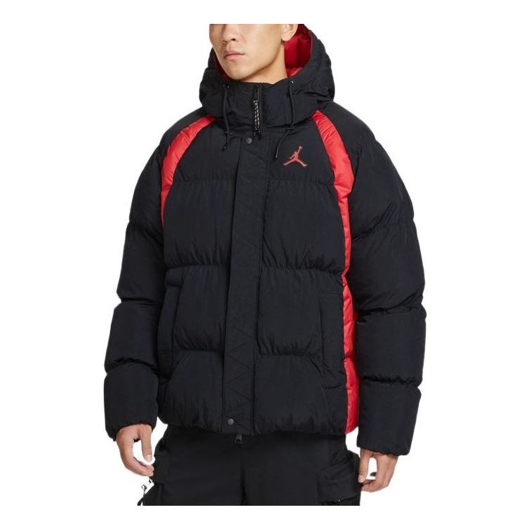 Puhovka Jordan Jordan Geometry Pattern Hooded Jacket Črna | DX6596-010
