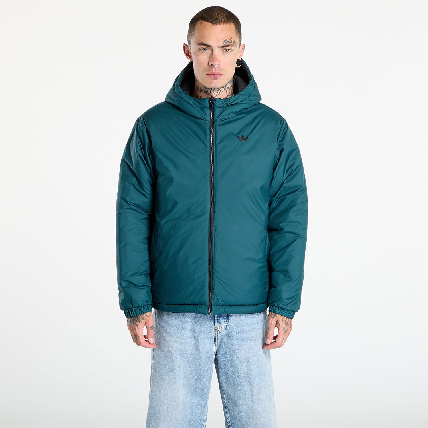 Puhovka adidas Originals Adicolor Reversible Puffer Jacket Črna | JX6447, 1