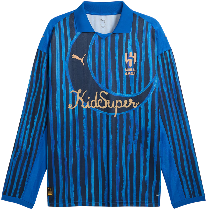 Dres Puma Al Hilal KidSuper Retro Long Sleeve Jersey Modra | 606849-14