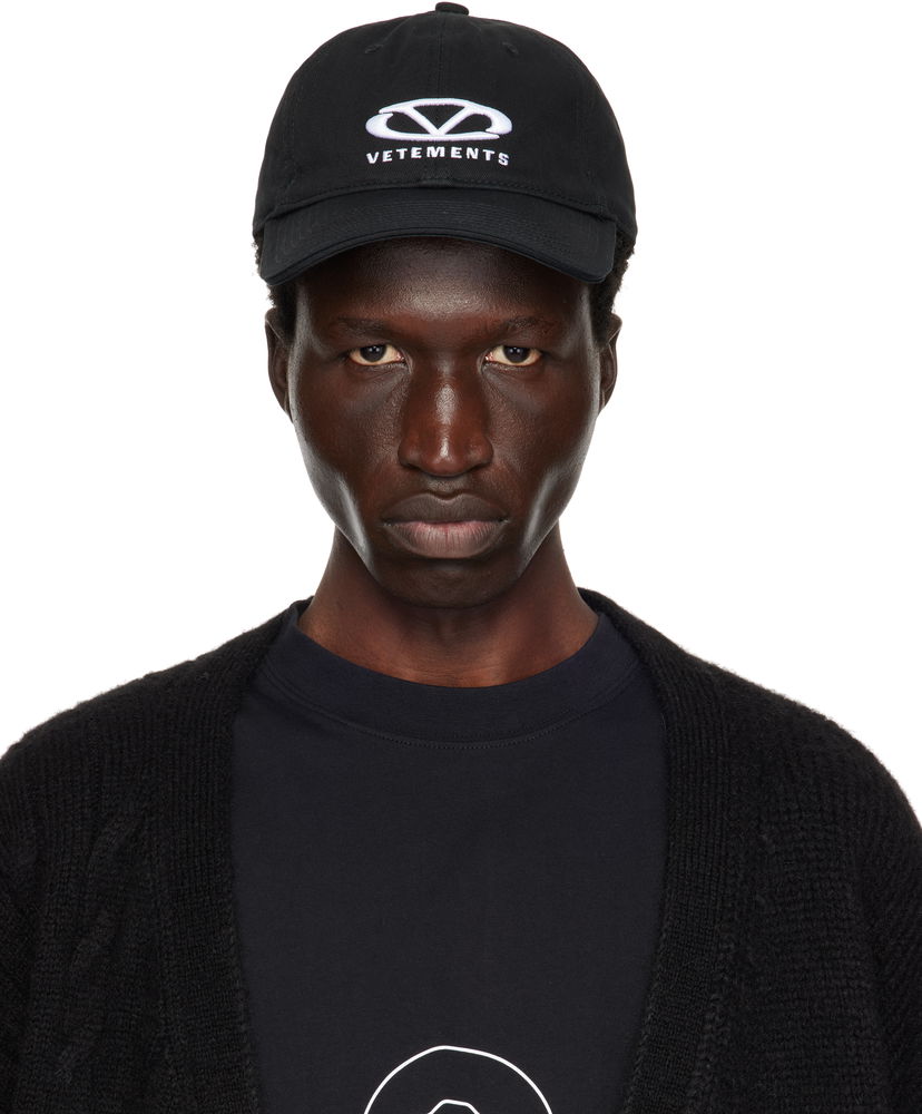 Kapa VETEMENTS Oval Logo Baseball Cap Črna | UA66CA100B