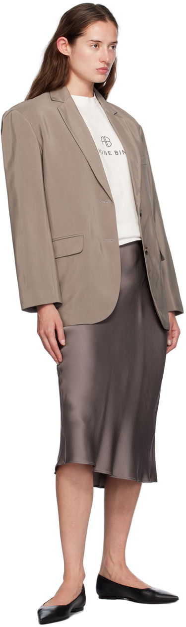 Jakna Anine Bing Single-Breasted Blazer Bež | A-01-2007-TPU23, 3