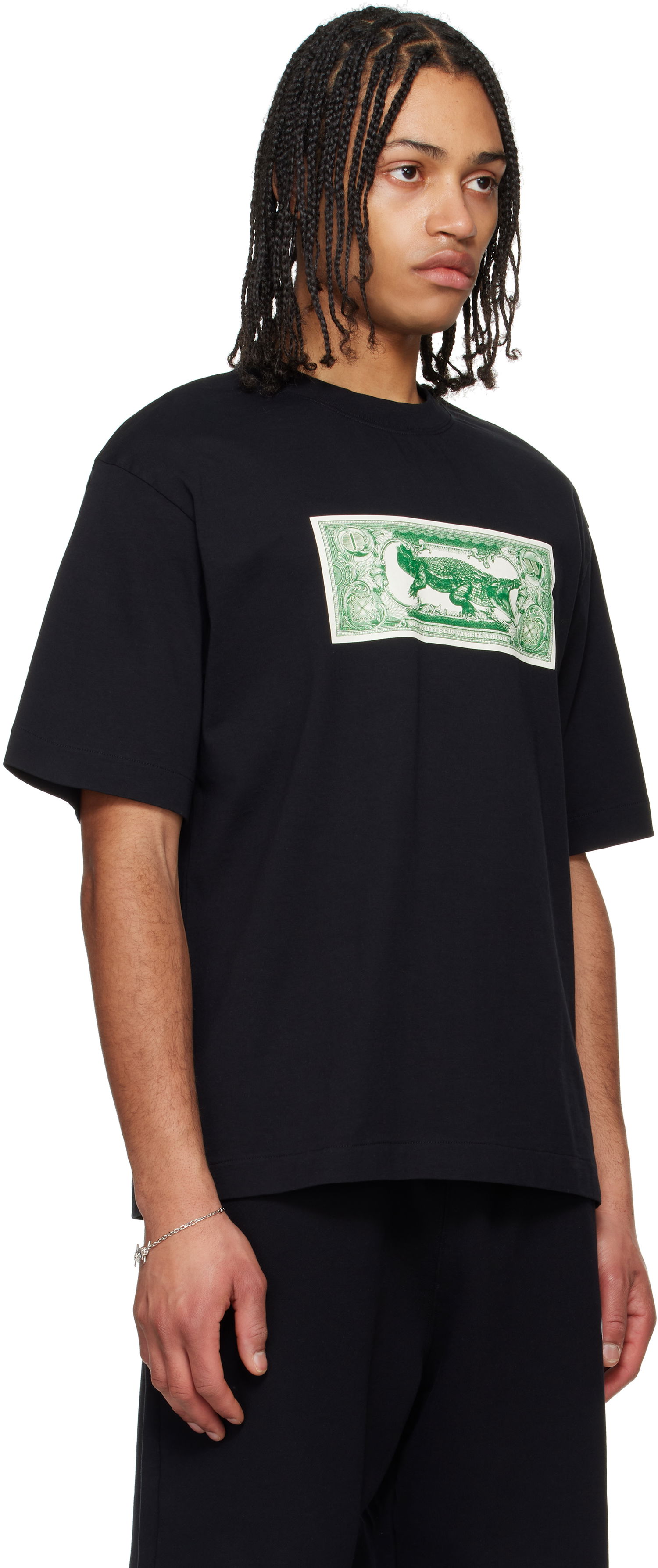 Majica Off-White Off-White Banknote Graphic T-Shirt Črna | OMAA120S25JER00C1058, 1