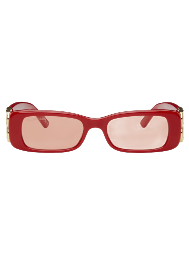 Sončna očala Balenciaga Dynasty Rectangle Sunglasses Rdeča | BB0096S-003