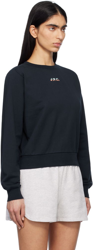 Pleteni pulover A.P.C. A.P.C. ASICS Edition Sweatshirt Črna | COEZD-F27959, 1