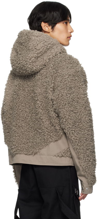 Jakna HELIOT EMIL Heliot Emil Chiaroscuro Fleece Hooded Jacket Siva | PREAW25_M_02_155_DST19, 2