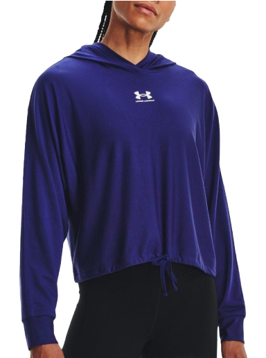 Pulover Under Armour Rival Terry Oversized Hoodie Mornarica | 1376992-468