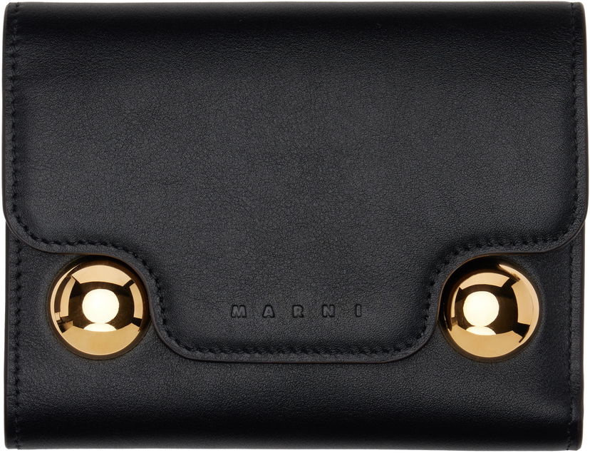 Denarnica Marni Marni Trunkaroo Trifold Wallet Črna | PFMO0109U0 P6948
