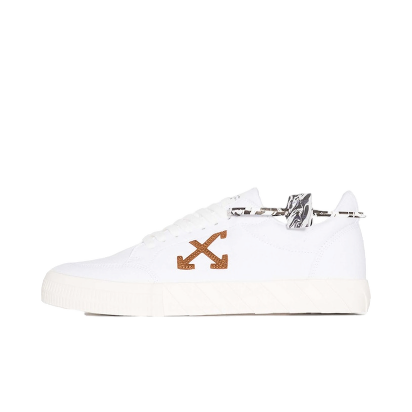 Superge in čevlji Off-White Vulc Low White Brown Bela | OMIA085R21FAB0020160