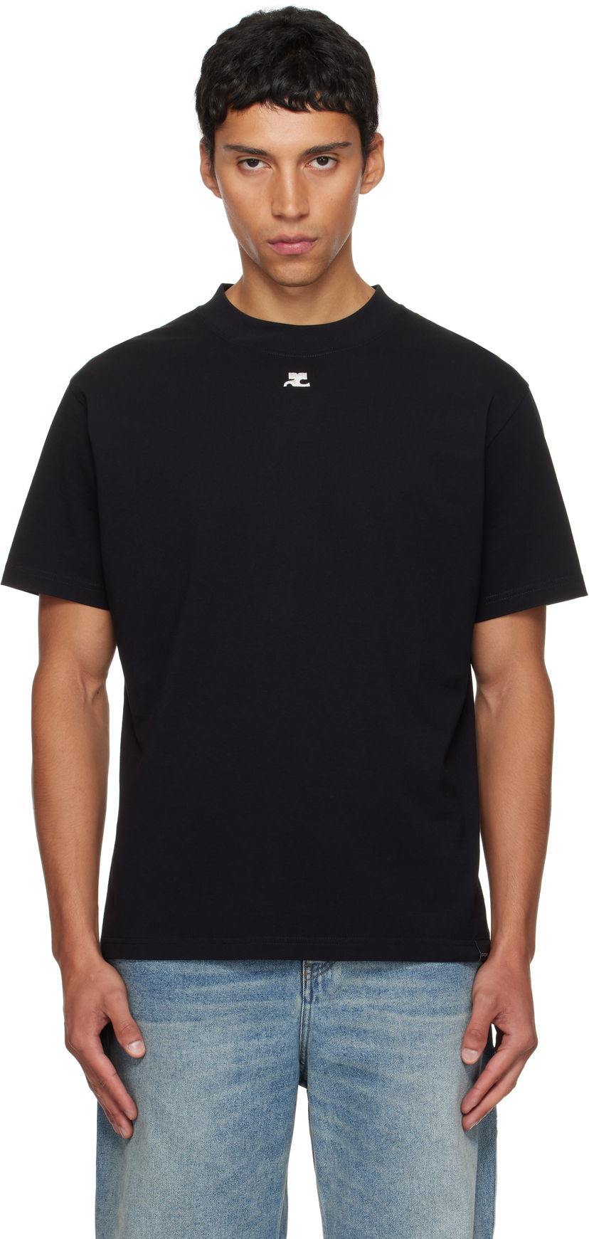Majica Courrèges Courrèges Oversized T-Shirt Črna | 325JTS203JS0233