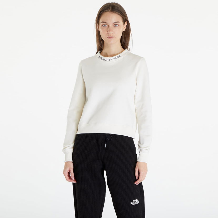 Pulover The North Face Zumu Crewneck Sweatshirt White Dune Bela | NF0A87DHQLI1