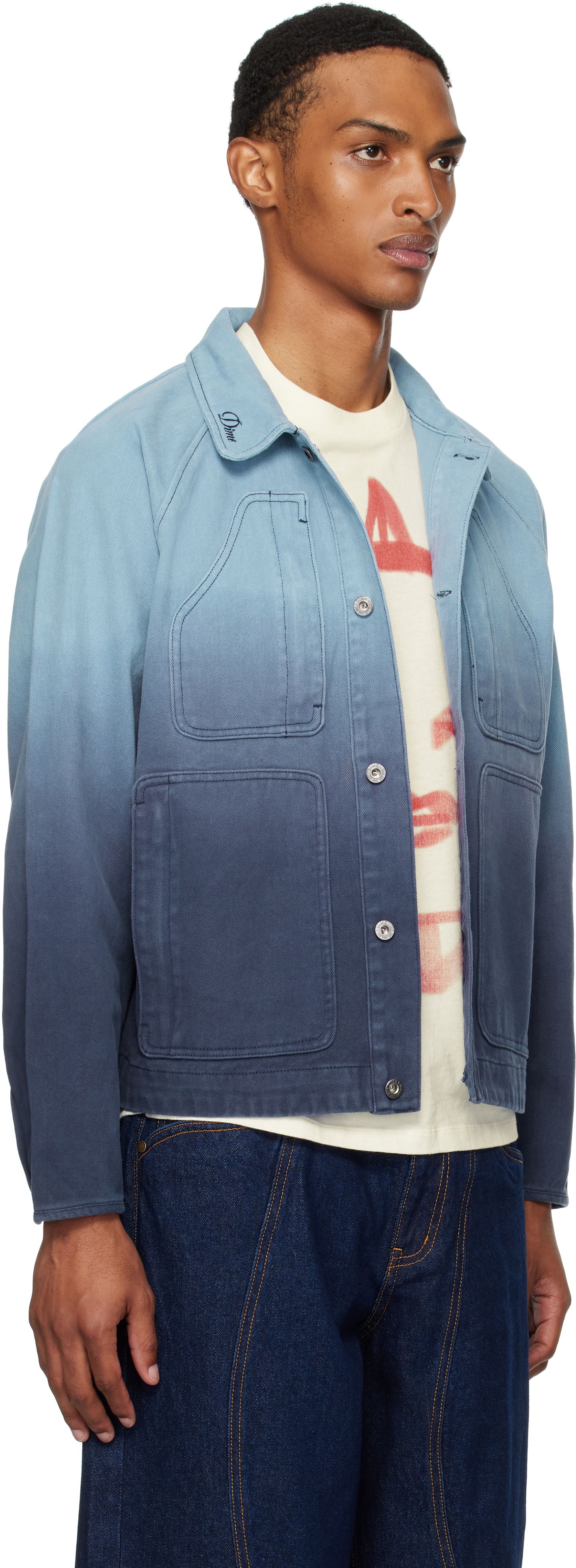 Jakna Dime Dime Dipped Chore Jacket Modra | DIMESU252BLU, 1