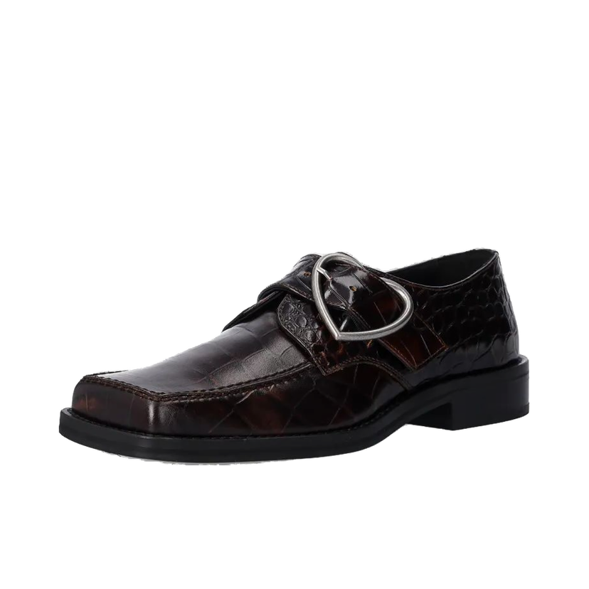 Superge in čevlji Martine Rose Square Toe Buckle Loafer Rjava | 1055LE01710W